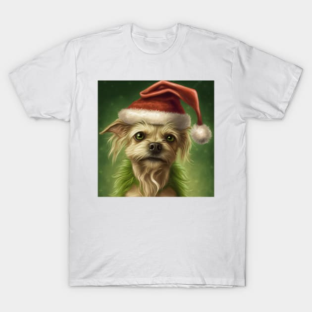 Grinch Dog T-Shirt by AbstractArt14